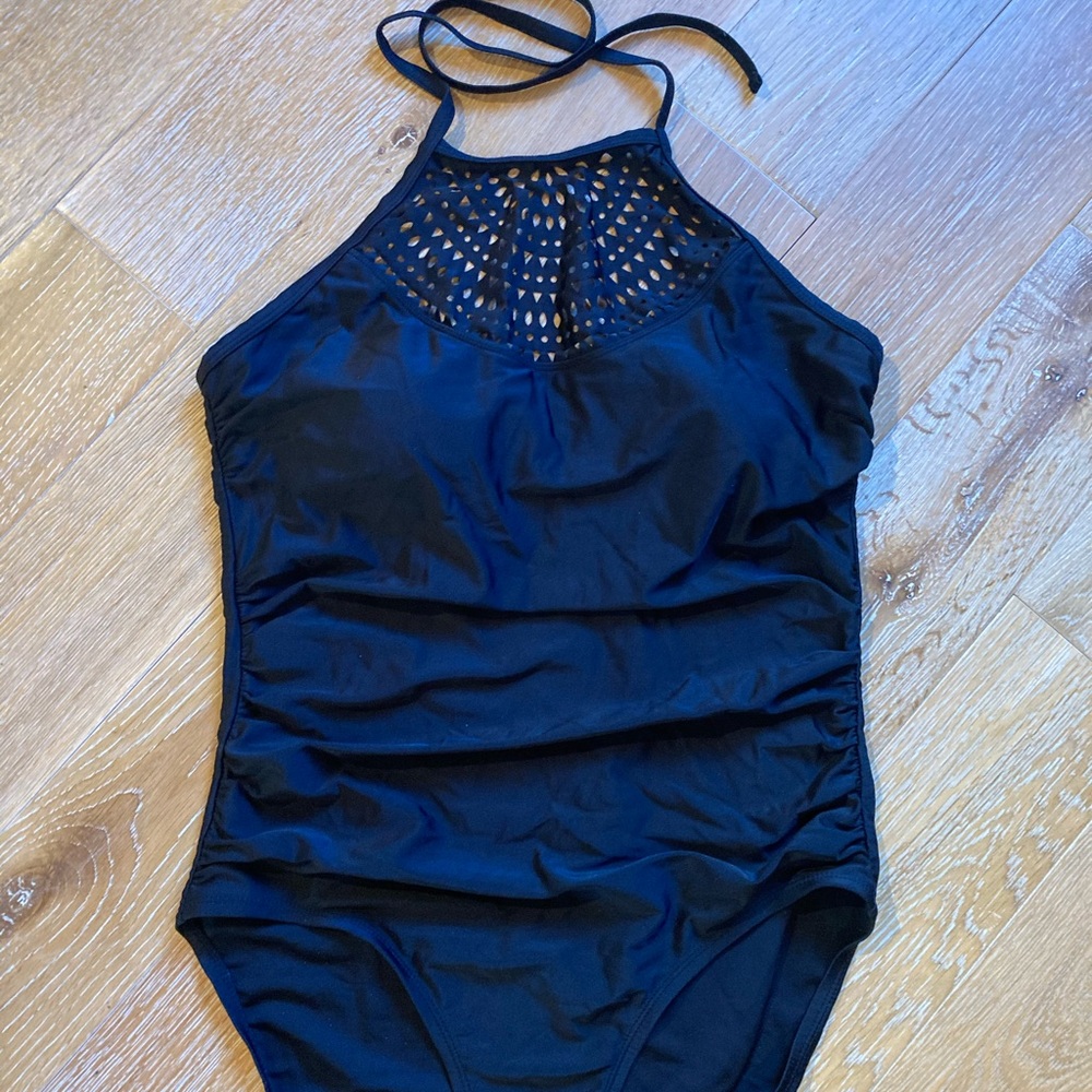 Women’s black Merona Large One-piece